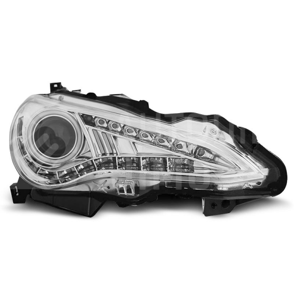 Přední světla, lampy s denním svícením, DRL, xenon Toyota GT86 12- , LED blinkr, chromové