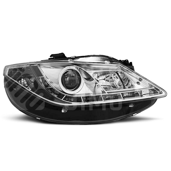 Přední světla, lampy Seat Cordoba, Ibiza 08- Day light, chromové