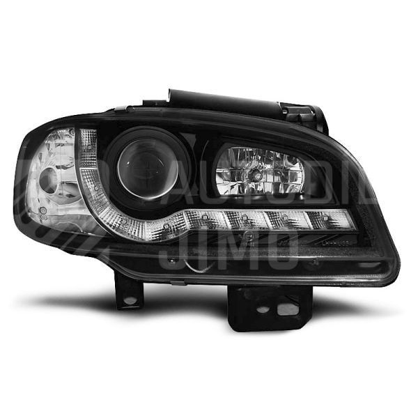 Přední světla, lampy Seat Cordoba, Ibiza 99-02 Day light, černé