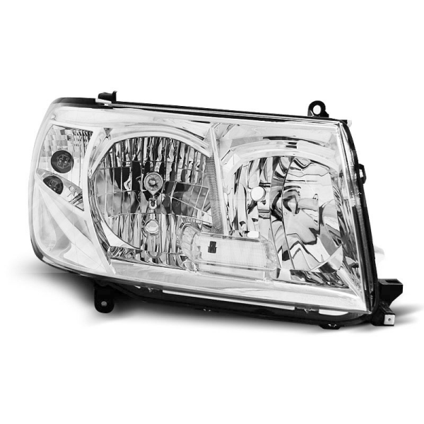 Přední světla, lampy Toyota Land Cruiser FJ100 05-06 chromová 