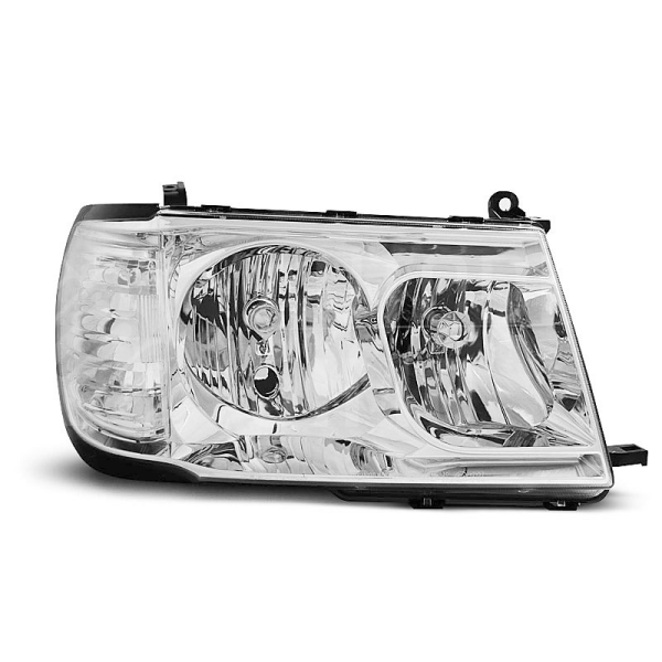 Přední světla, lampy Toyota Land Cruiser FJ100 98-04 chromové