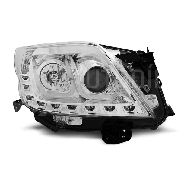 Přední světla, lampy Toyota Land Cruiser L150 09-  LED TUBE light chromové