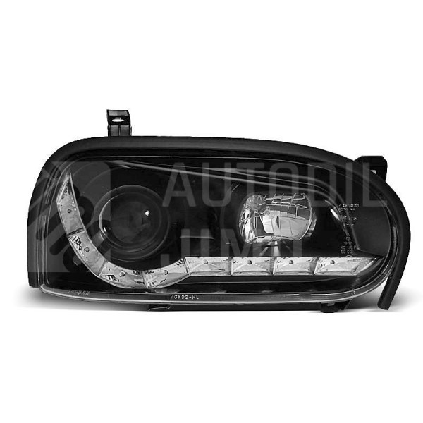 Přední světla, lampy VW Golf III 91-97 Day light černé H1