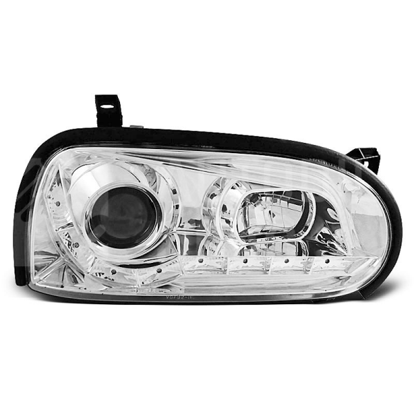 Přední světla, lampy VW Golf III 91-97 Day light chromové H1