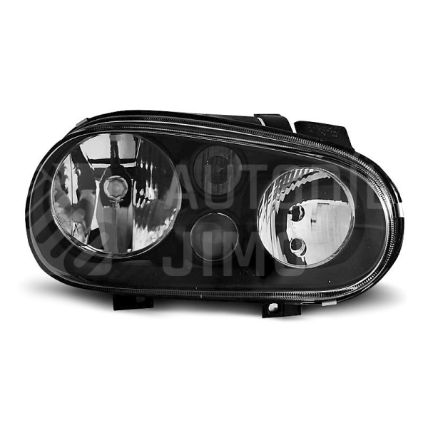 Přední světla, lampy VW Golf IV 97-04 černá, s mlhovkou 
