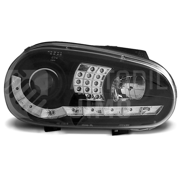 Přední světla, lampy VW Golf IV 97-04 Day light chromové H1