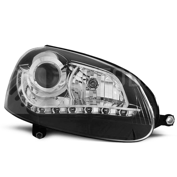 Přední světla, lampy VW Golf V 03-08 Day light černé H7 Přední světla, lampy VW Golf V 03-08 Day light černé H7
