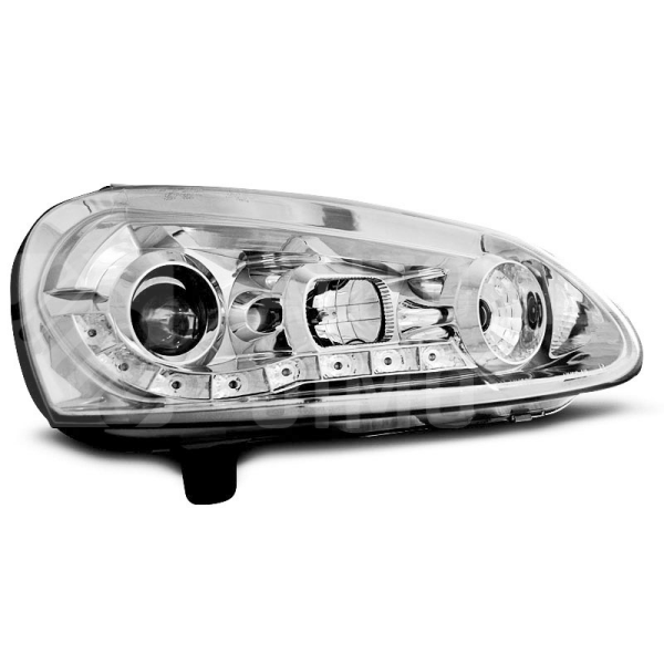 Přední světla, lampy VW Golf V 03-08 Day light chromové H1 Přední světla, lampy VW Golf V 03-08 Day light chromové H1