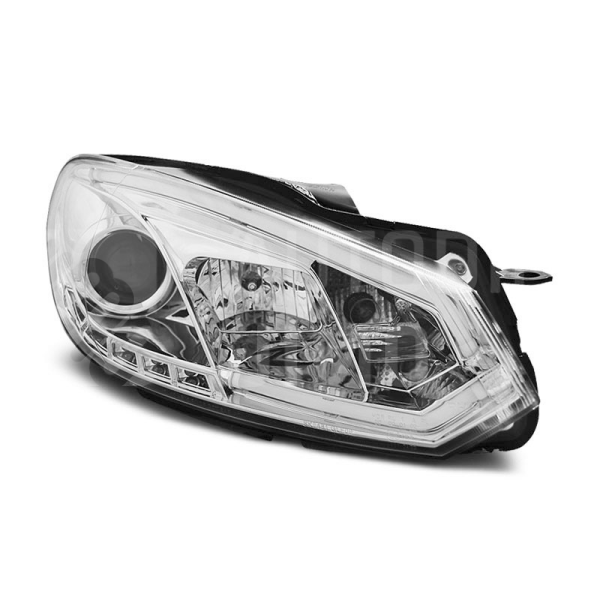 Přední světla, lampy VW Golf VI 08-13 LED TUBE light, DRL, chromová Přední světla, lampy VW Golf VI 08-13 LED TUBE light, DRL, chromová