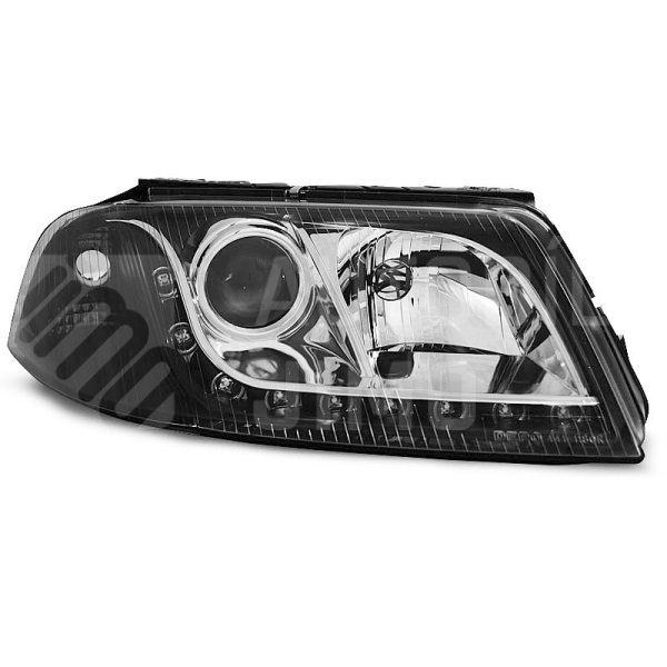 Přední světla, lampy VW Passat B5.5 3BG 00-05 Day light, černá H7 Přední světla, lampy VW Passat B5.5 3BG 00-05 Day light, černá H7