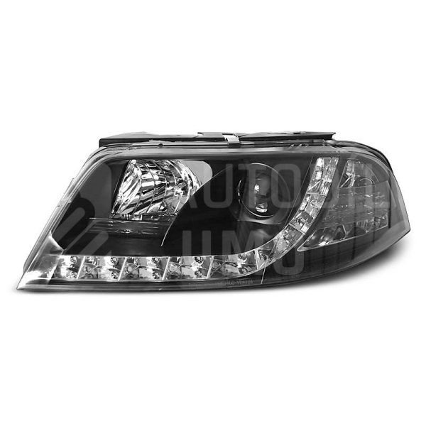 Přední světla, lampy VW Passat B5.5 3BG 00-05 Day light, černá Přední světla, lampy VW Passat B5.5 3BG 00-05 Day light, černá