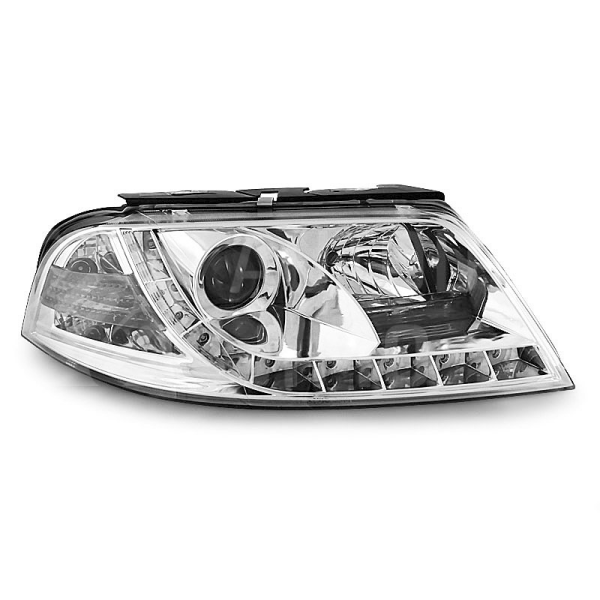 Přední světla, lampy VW Passat B5.5 3BG 00-05 Day light, chromová Přední světla, lampy VW Passat B5.5 3BG 00-05 Day light, chromová