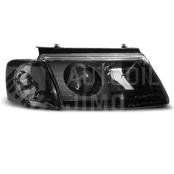 Přední světla, lampy VW Passat B5 96-00 černá H7/H7 Přední světla, lampy VW Passat B5 96-00 černá H7/H7