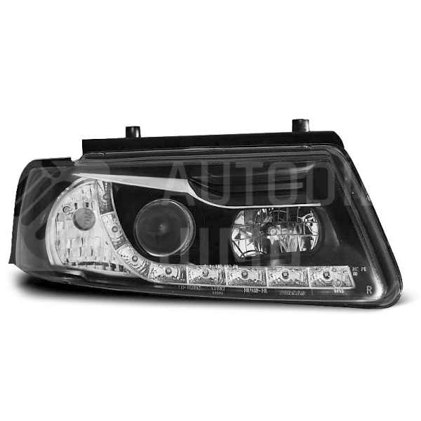 Přední světla, lampy VW Passat B5 96-00 Day light černé H1 Přední světla, lampy VW Passat B5 96-00 Day light černé H1