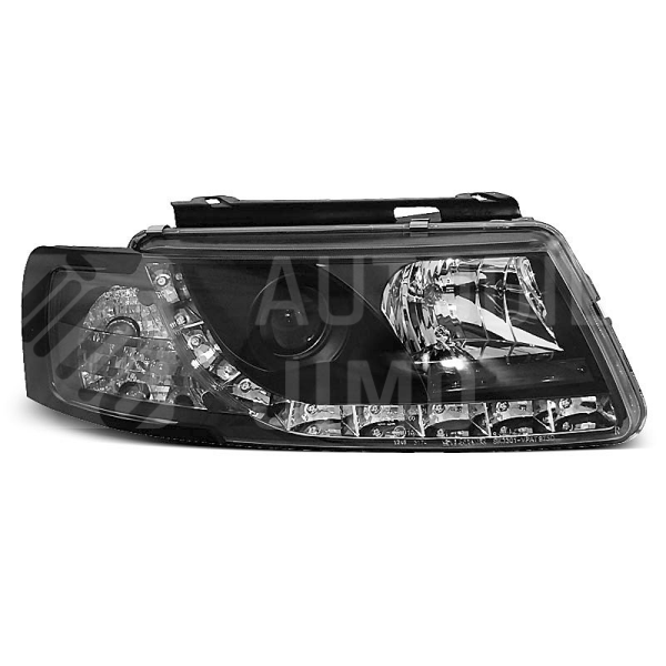Přední světla, lampy VW Passat B5 96-00 Day light černé Přední světla, lampy VW Passat B5 96-00 Day light černé