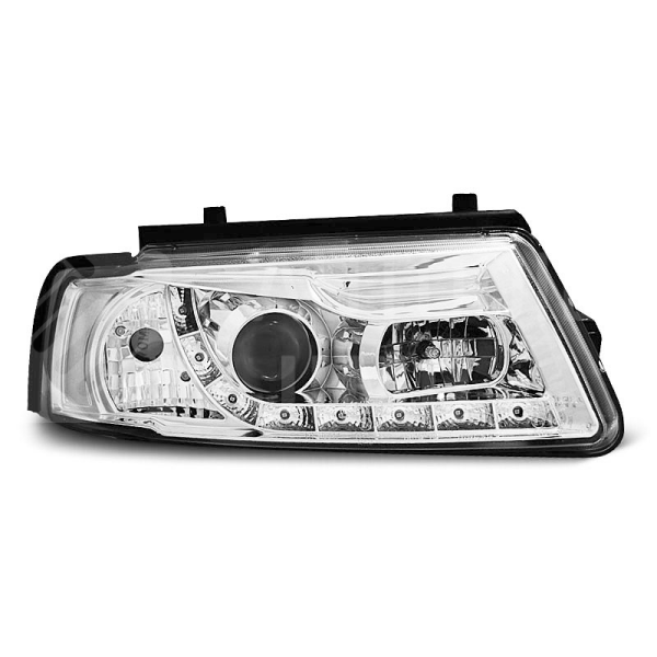 Přední světla, lampy VW Passat B5 96-00 Day light chromová H1 Přední světla, lampy VW Passat B5 96-00 Day light chromová H1