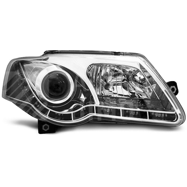 Přední světla, lampy VW Passat B6 3C 05-10 Day light chromové H7/H1 Přední světla, lampy VW Passat B6 3C 05-10 Day light chromové H7/H1