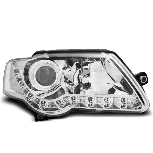 Přední světla, lampy VW Passat B6 3C 05-10 Day light chromové H7/H7 Přední světla, lampy VW Passat B6 3C 05-10 Day light chromové H7/H7