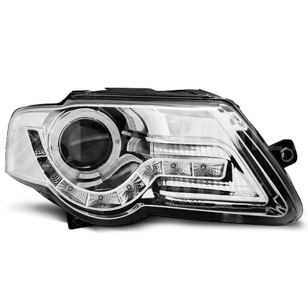 Přední světla, lampy VW Passat B6 3C 05-10 Day light chromové H9 Přední světla, lampy VW Passat B6 3C 05-10 Day light chromové H9