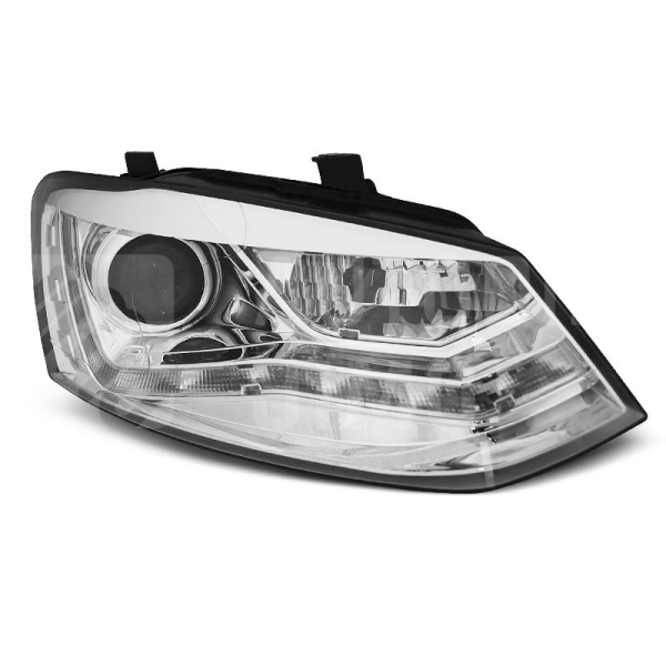 Přední světla, lampy VW Polo 6R, 09-14, Day light, chromová Přední světla, lampy VW Polo 6R, 09-14, Day light, chromová