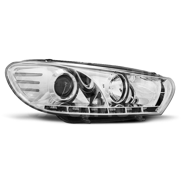 Přední světla, lampy VW Scirocco 08- Day light chromové H7/H1 Přední světla, lampy VW Scirocco 08- Day light chromové H7/H1
