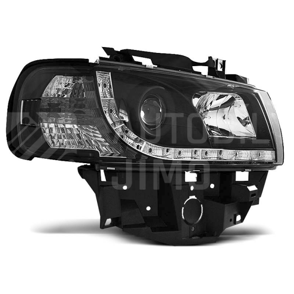 Přední světla, lampy VW T4 Caravelle, Multivan 8.96-03 Daylight černé