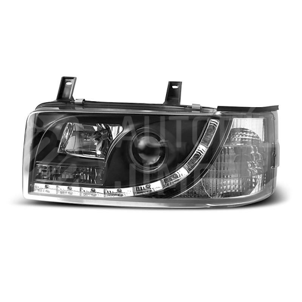 Přední světla, lampy VW T4 Transporter, Caravelle, Multivan 90-03 Daylight černé
