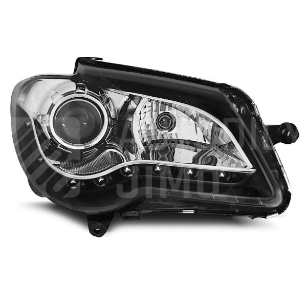 Přední světla, lampy VW Touran 06-10 Day light, černá