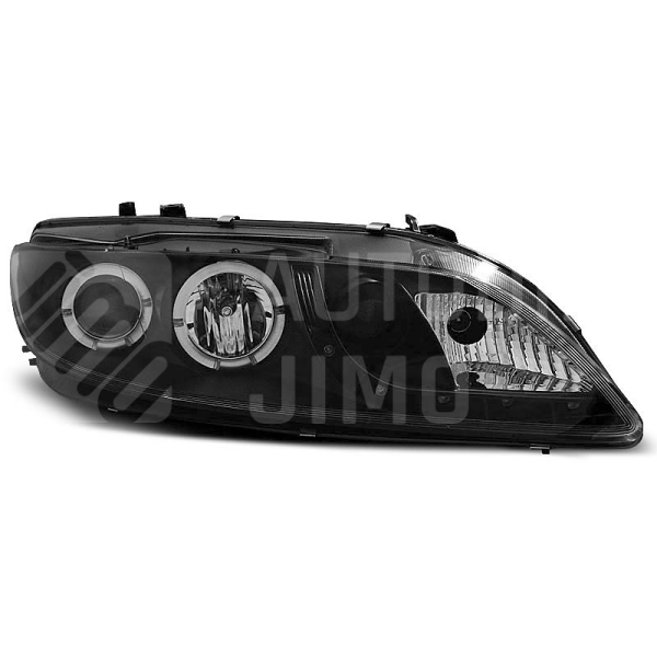 Přední světla Mazda 6 02-07 Angel Eyes Day light černá