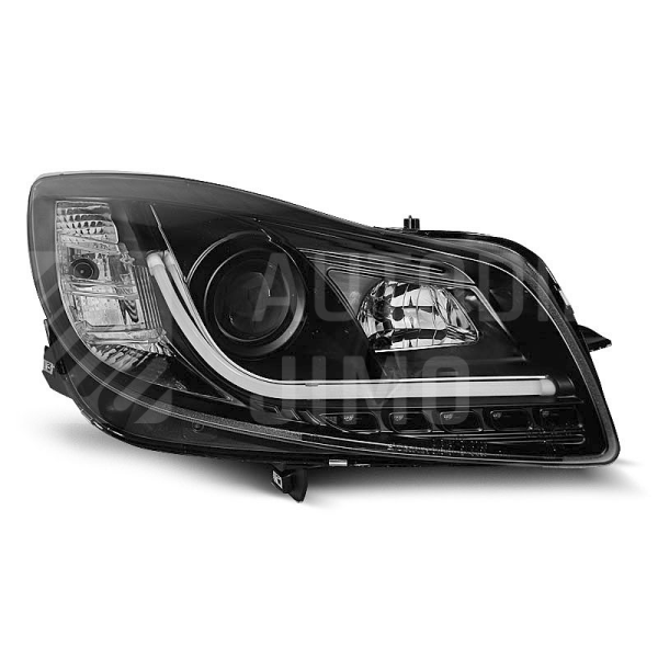Přední světla Opel Insignia LED TUBE light Černá