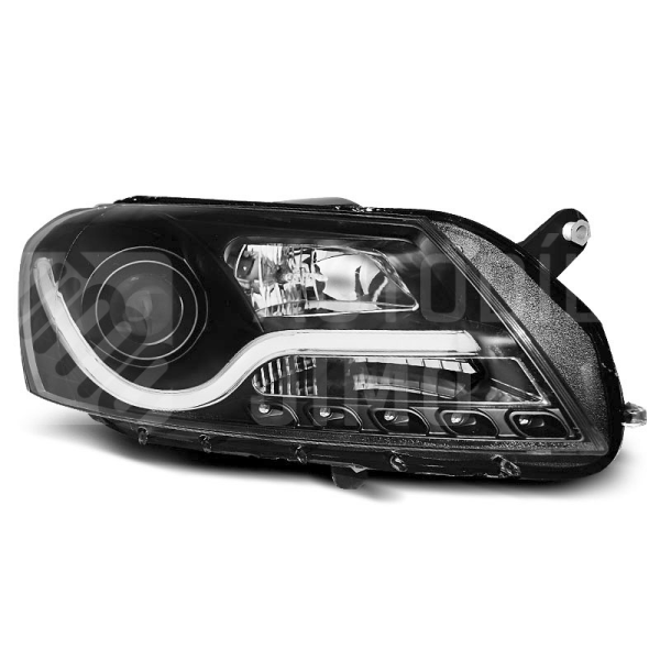 Přední světla VW Passat B7 10- LED TUBE light Černá Přední světla VW Passat B7 10- LED TUBE light Černá