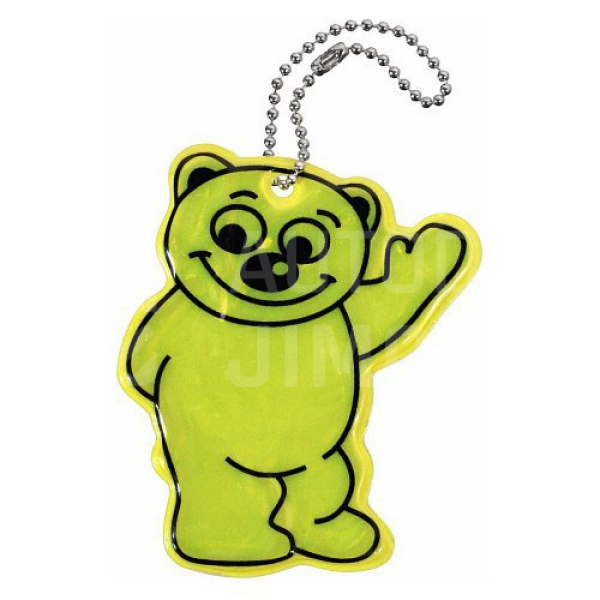 Přívěšek reflexní BEAR - žlutý