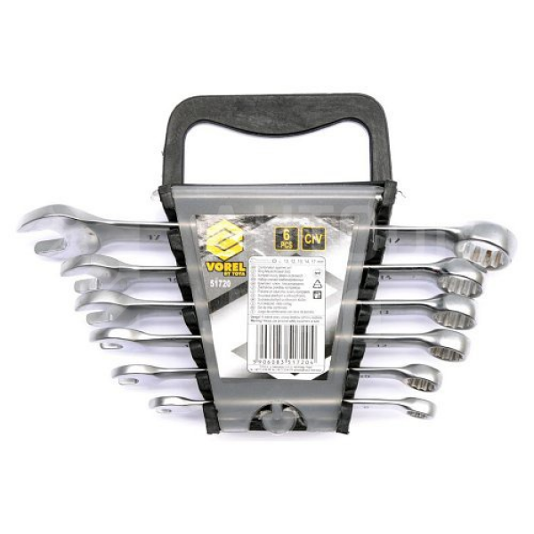 Sada klíčů očkoplochých 6 ks 8 - 17 mm CrV