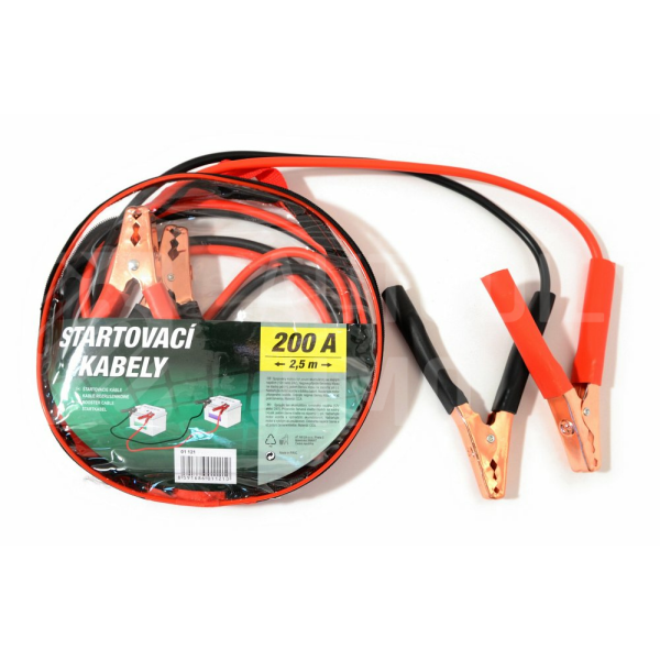 Startovací kabely 200A 2,5m, zipper bag