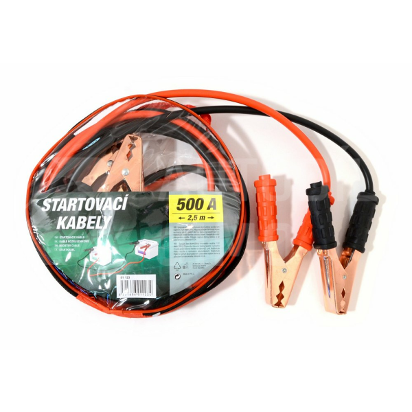 Startovací kabely 500A 2,5m zipper bag
