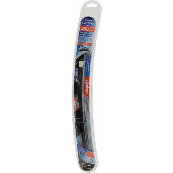 Stěrač FLAT MULTI 450mm s adaptéry