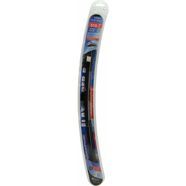 Stěrač FLAT MULTI 510mm s adaptéry
