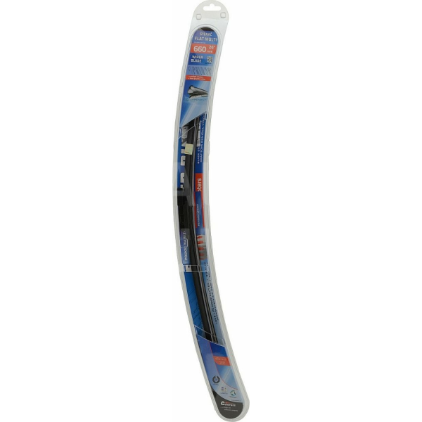 Stěrač FLAT MULTI 660mm s adaptéry