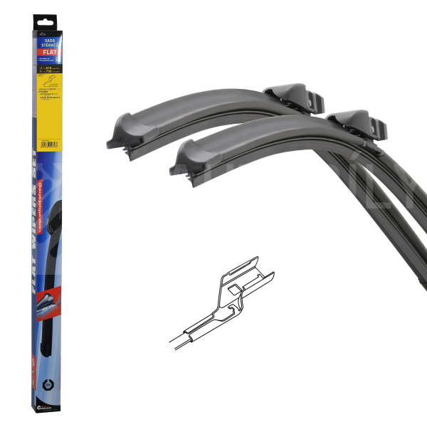 Stěrače FLAT SET (CUBE) 810+750mm