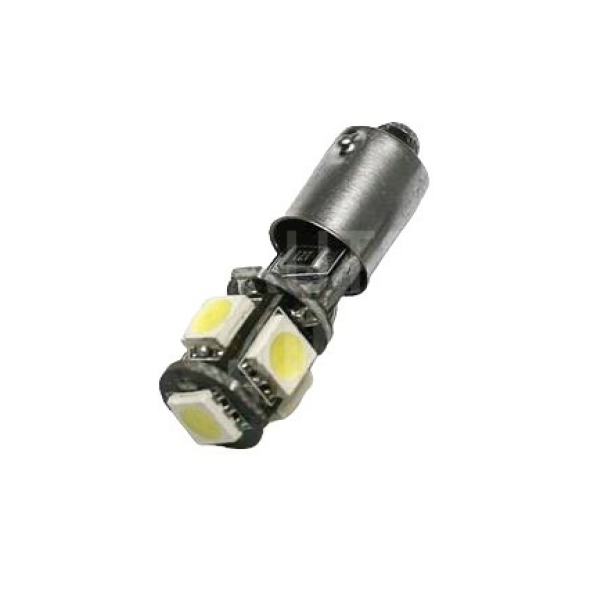 Superlight LED autožárovka BA9S 12V 5led diod SMD 5050 CANBUS bílá 6500K Superlight LED autožárovka BA9S 12V 5led diod SMD 5050 CANBUS bílá 6500K