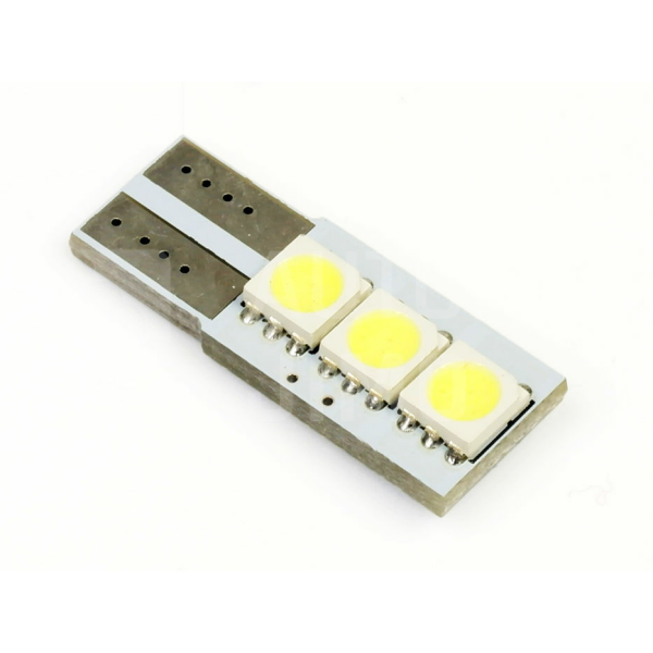 Superlight LED autožárovka T10 W5W 12V 3 Led diody jednostanná SMD 5050 bílá 6500K CANBUS Superlight LED autožárovka T10 W5W 12V 3 Led diody jednostanná SMD 5050 bílá 6500K CANBUS