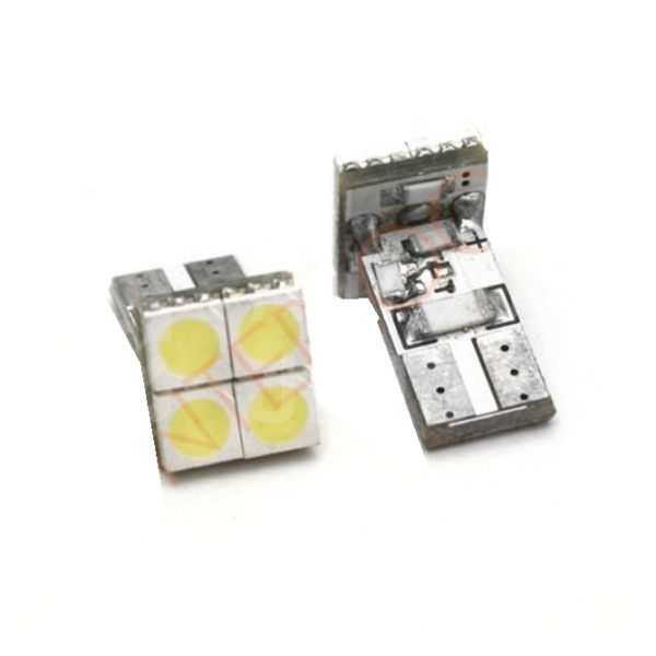 Superlight LED autožárovka T10 W5W 12V 4 Led diody čelní SMD 5050 bílá 6500K CANBUS Superlight LED autožárovka T10 W5W 12V 4 Led diody čelní SMD 5050 bílá 6500K CANBUS