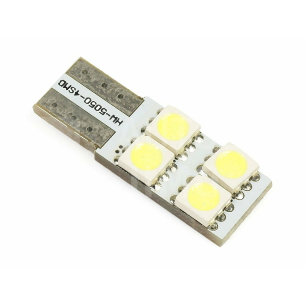 Superlight LED autožárovka T10 W5W 12V 4 Led diody jednostanná SMD 5050 bílá 6500K CANBUS Superlight LED autožárovka T10 W5W 12V 4 Led diody jednostanná SMD 5050 bílá 6500K CANBUS