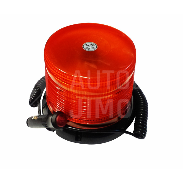 Superlight LED maják zábleskový stroboskopový otočný 12/24V oranžový