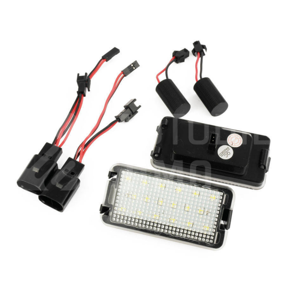 Superlight LED osvětlení SPZ Seat, homologace - obsah balení