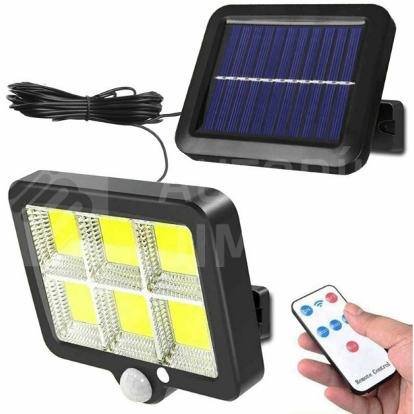 Superlight LED Solární světlo se snímačem pohybu s modulárním solárním panelem IP65 Superlight LED Solární světlo se snímačem pohybu s modulárním solárním panelem IP65