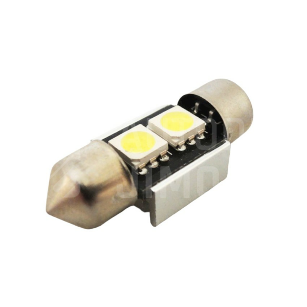 Superlight LED žárovka sufit 12V 32mm 2 led diody SMD 5050 CANBUS bílá 6500K Superlight LED žárovka sufit 12V 32mm 2 led diody SMD 5050 CANBUS bílá 6500K
