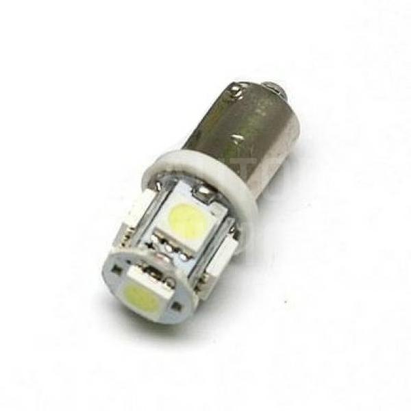 SuperLight LED žárovka T10 BA9S 12V 5led diod SMD 5050 bílá SuperLight LED žárovka T10 BA9S 12V 5led diod SMD 5050 bílá
