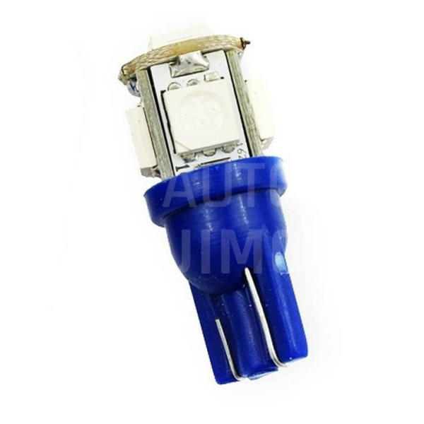 Superlight LED žárovka T10 W5W 12V 5led diod SMD 5050, modrá Superlight LED žárovka T10 W5W 12V 5led diod SMD 5050, modrá