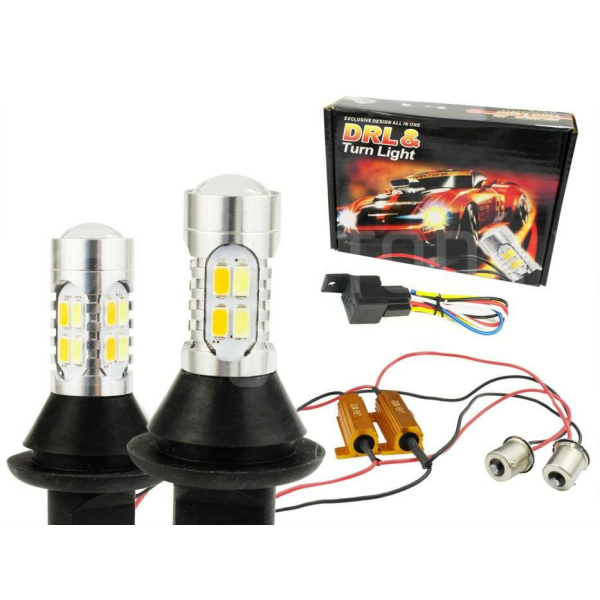 Superlight LED žárovky BA15S směrových světel s denním svícením 20 diod LED Superlight LED žárovky BA15S směrových světel s denním svícením 20 diod LED